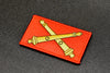 U.S. Army Artillery Branch Premium Embroidered Patch - Red