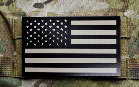 Infrared USA Flag Patch