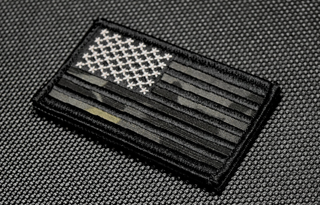 Multicam Black FWD US Flag Embroidered Patch