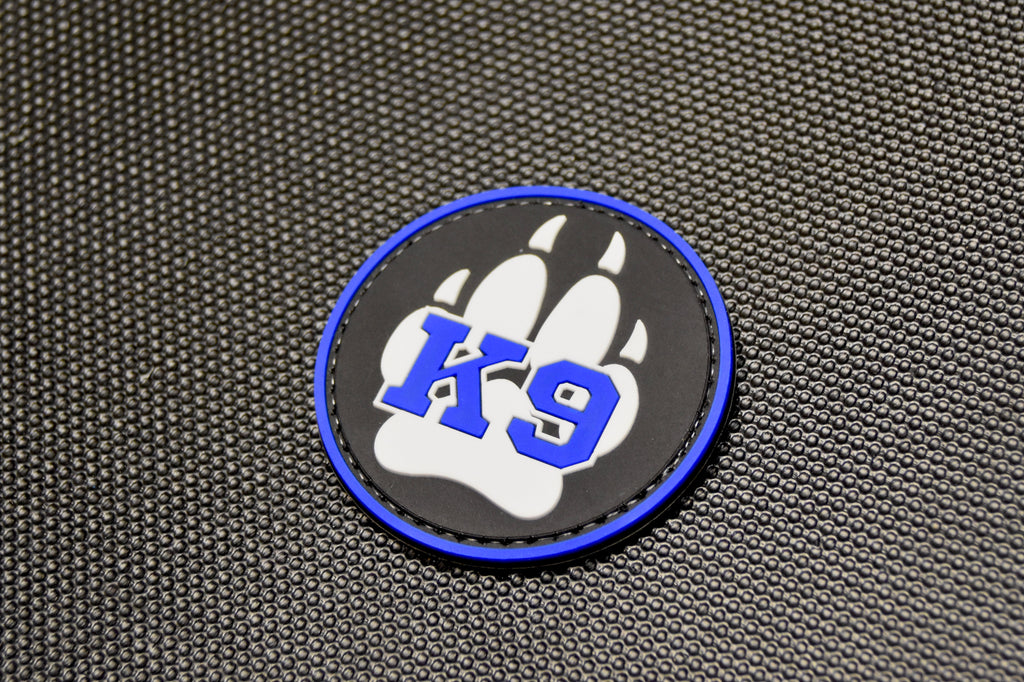 K9 Paw PVC Patch - Police