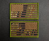 Tiger Stripe US Flag Embroidered Patch Set