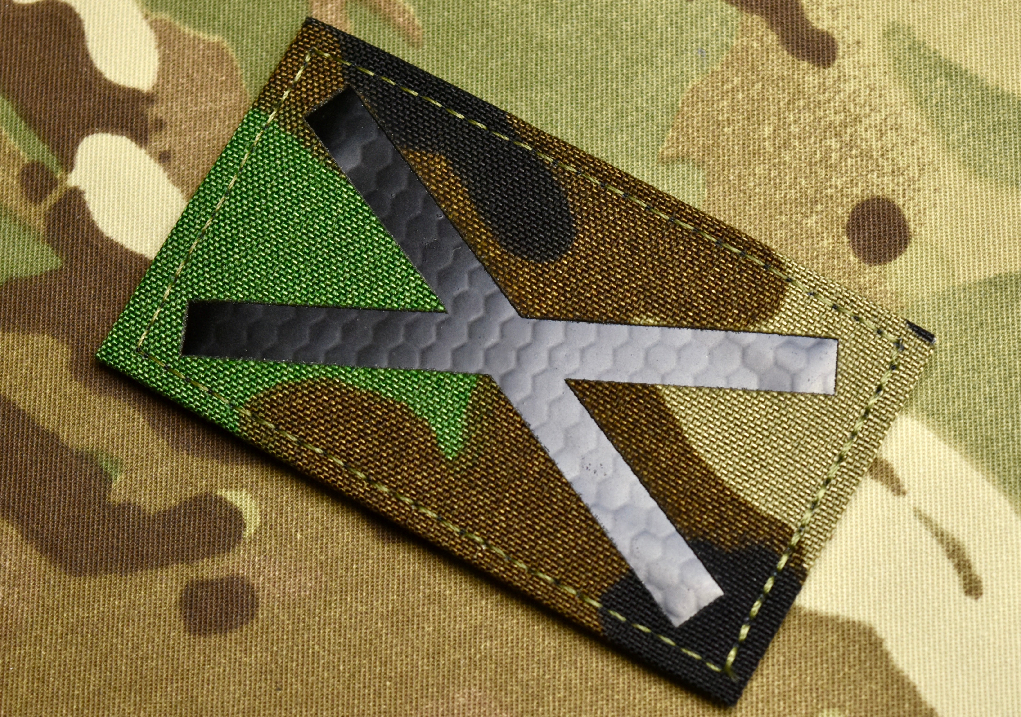M81/Woodland Saltire V1 Infrared Call Sign Patch – BritKitUSA