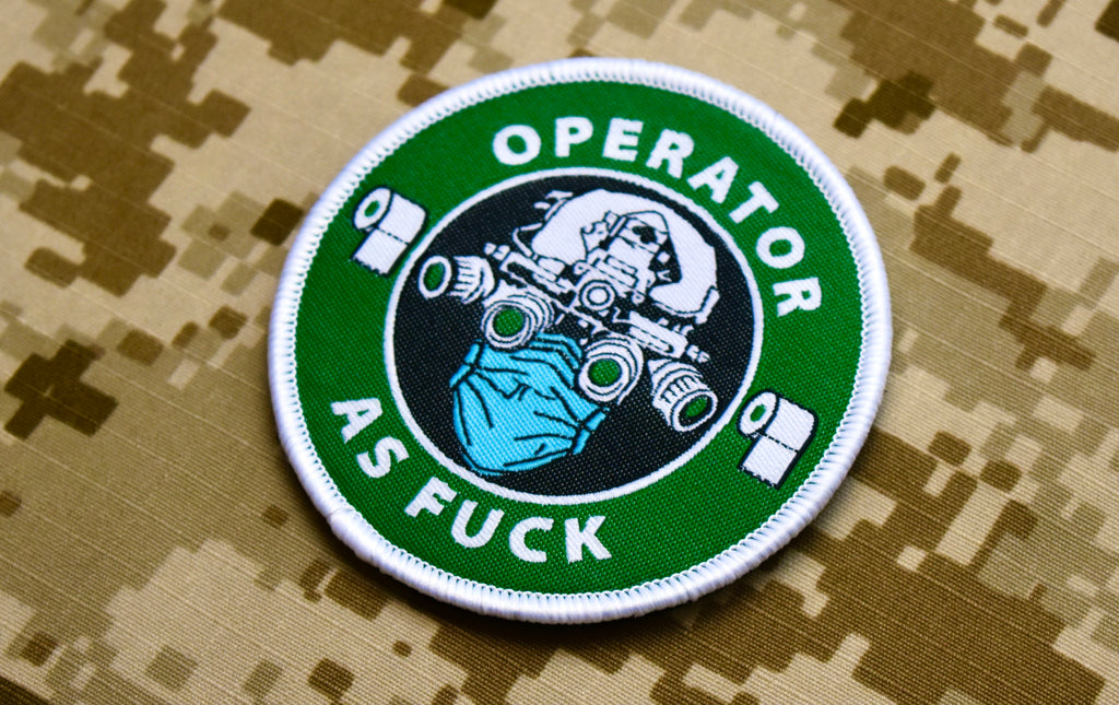 COVID-19 Operator As Fuck Woven Morale Patch