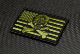 NVG Skull & Bones United States Flag Embroidered Patch