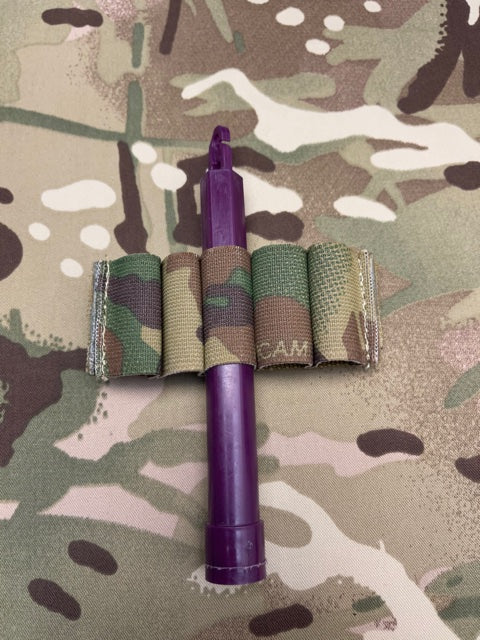 Chemlight Shotgun Shell CR123 Battery Holder Cyalume Surefire Multicam Hook