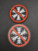 No Snowflakes Allowed GITD 3D PVC Morale Patch & Sticker Set
