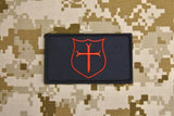 NSWDG Gold Squadron Crusader Shield Patch - Black