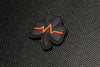 Thin Red EKG Line Clover PVC Morale Patch