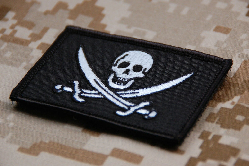 Mas Grey Calico Jack Morale Patch