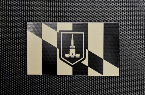 Black & White Infrared Reverse US Flag Patch