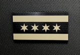 Infrared Chicago City Flag Patch