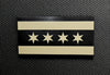 Infrared Chicago City Flag Patch