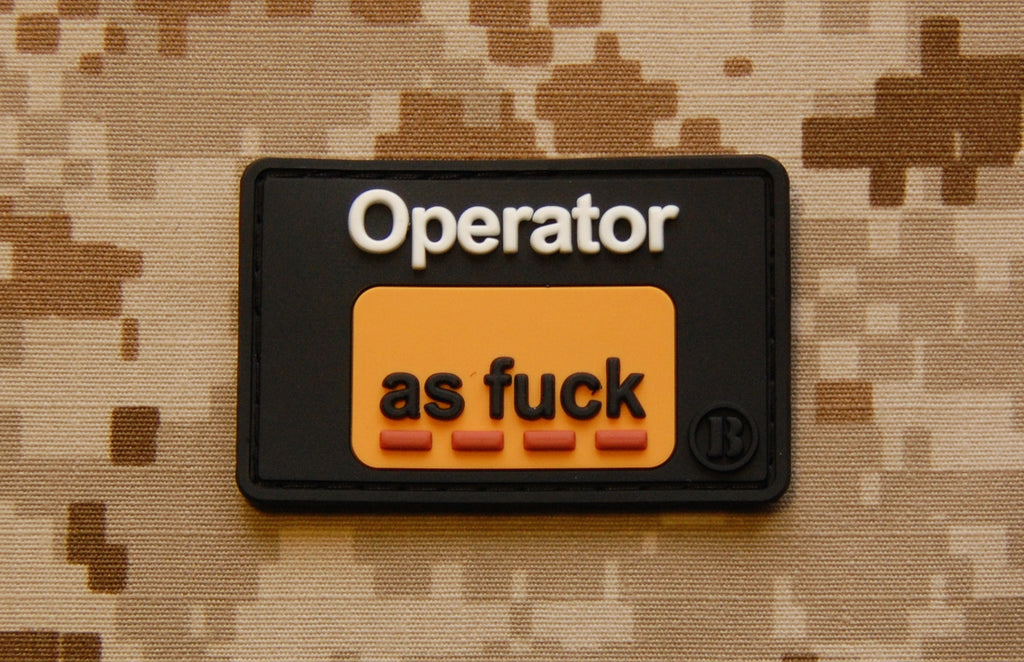 Operator As Fuck 3D PVC Morale Patch - Porn Hub Parody