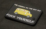 The Wheels On The Bus Go Fuck Yourself 3D PVC Morale Patch