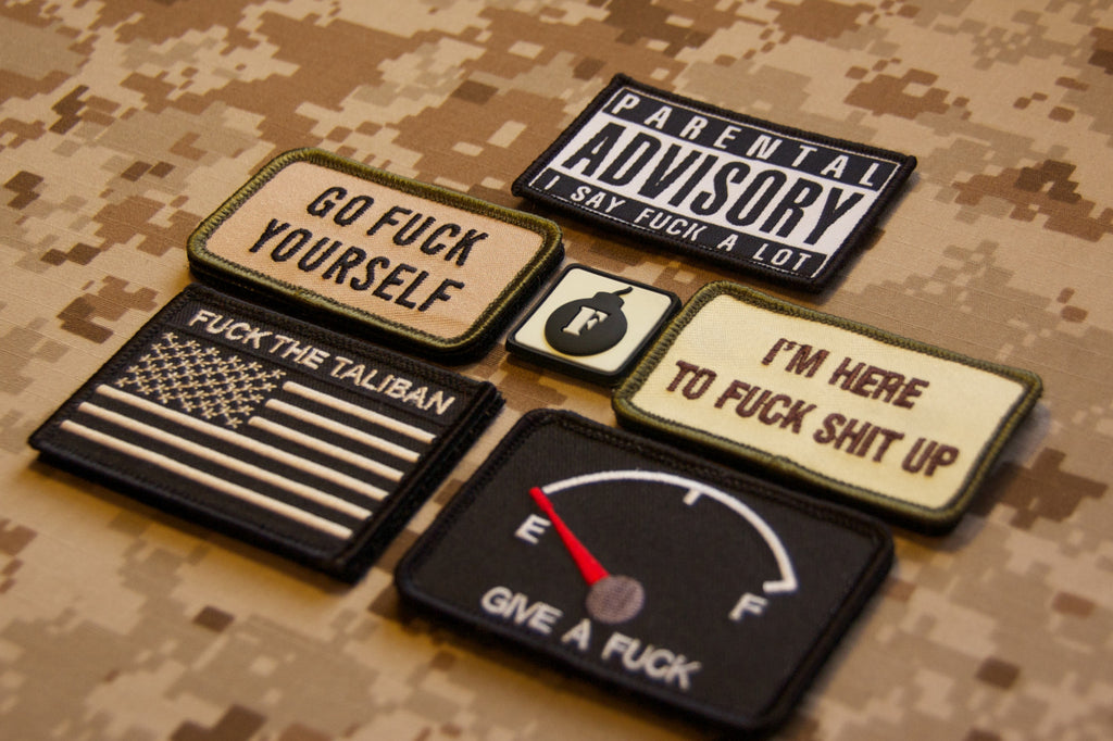 US F Bomb Morale Patch Package