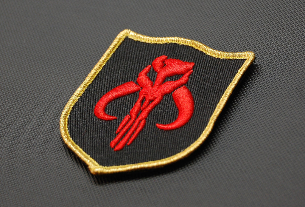 Mandalorian Bantha Skull Crusader Shield Patch