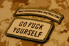 WATERBOARDING INSTRUCTOR Tab & GO FUCK YOURSELF Morale Patch Set