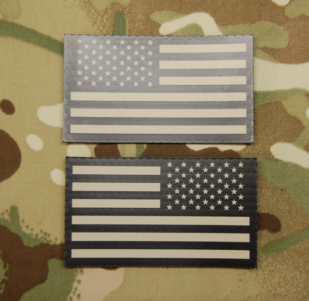 Infrared US Flag Patch Set - Tan & Black – BritKitUSA