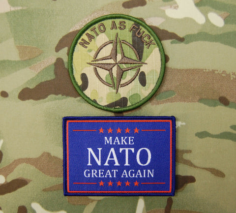 Make NATO Great Again Woven Morale Patch