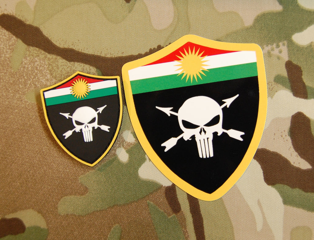 3D PVC Peshmerganor Supporter Patch - Cover Size