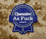 Operator As Fuck 3D PVC Morale Patch - PBR Parody