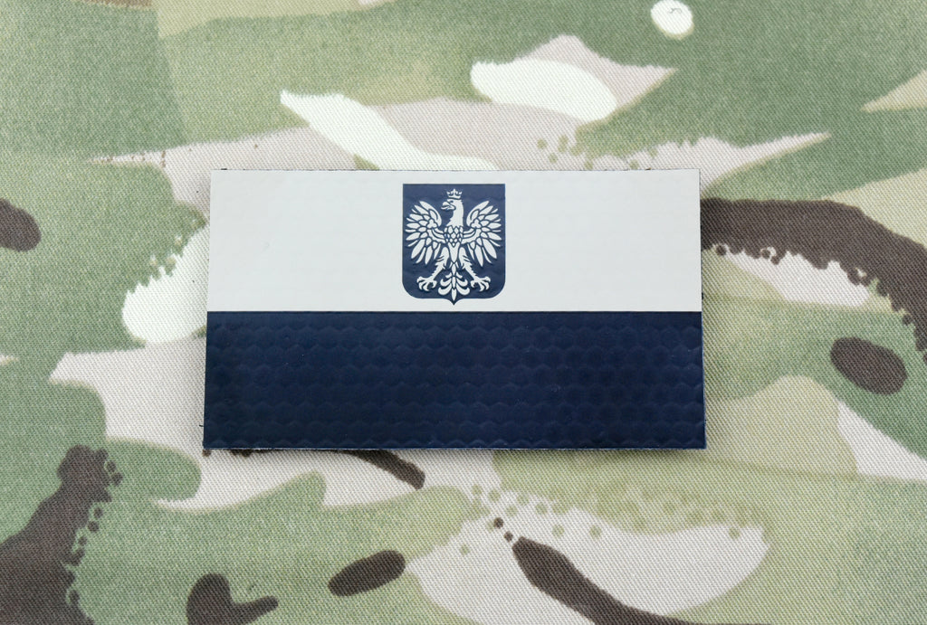 Infrared Poland Flag Patch Set