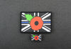Thin Blue Line UK Flag/Poppy Pin & Patch Set