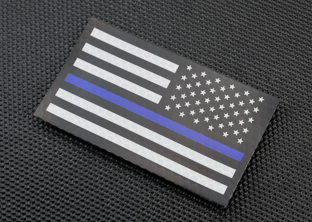 SOLAS Thin Blue Line Reverse US Flag Patch