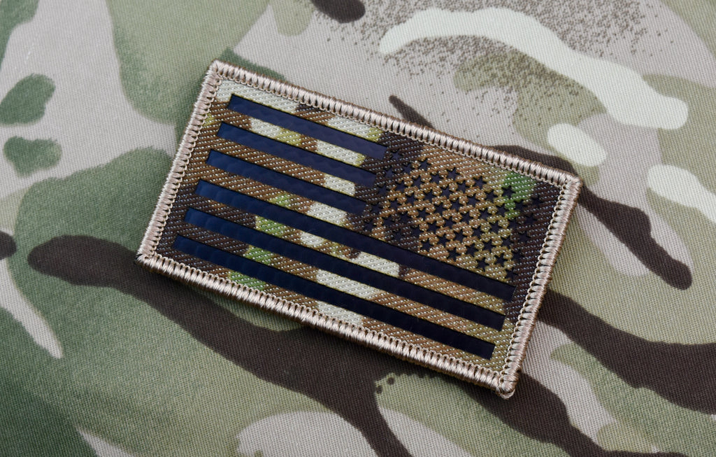 Infrared Multicam Reverse US Flag Patch
