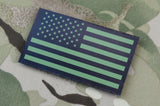 Infrared US Flag Patch - Green & Black