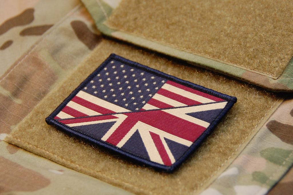 US/UK Subdued Friendship Flag Woven Morale Patch