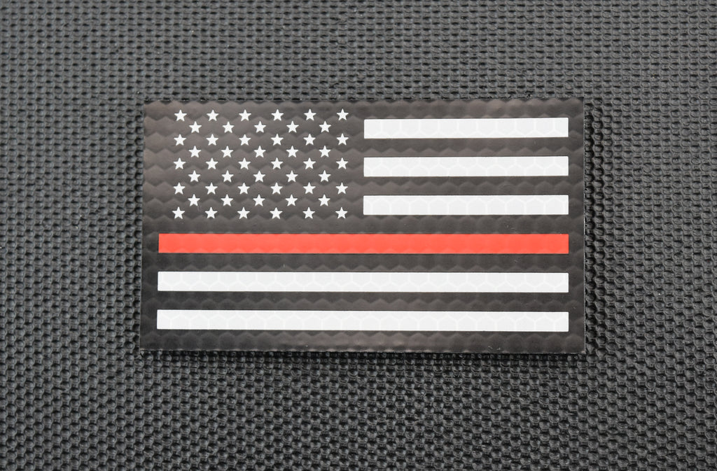 Infrared Thin Red Line US Flag Patch