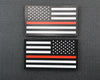 Infrared Thin Red Line US Flag Patch Set