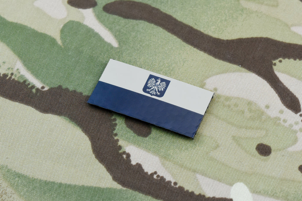 Infrared Poland Flag Patch Set