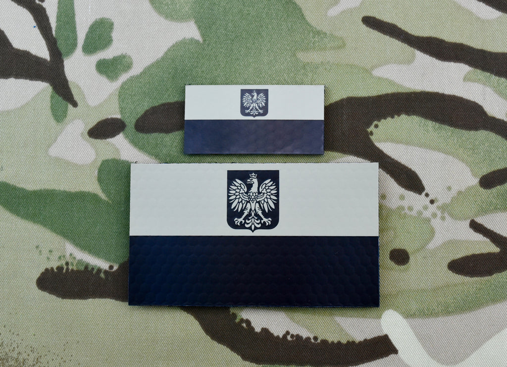 Infrared Poland Flag Patch Set