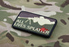 ALL LIVES SPLATTER 3D PVC Morale Patch - Multicam
