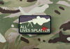 ALL LIVES SPLATTER 3D PVC Morale Patch - Multicam