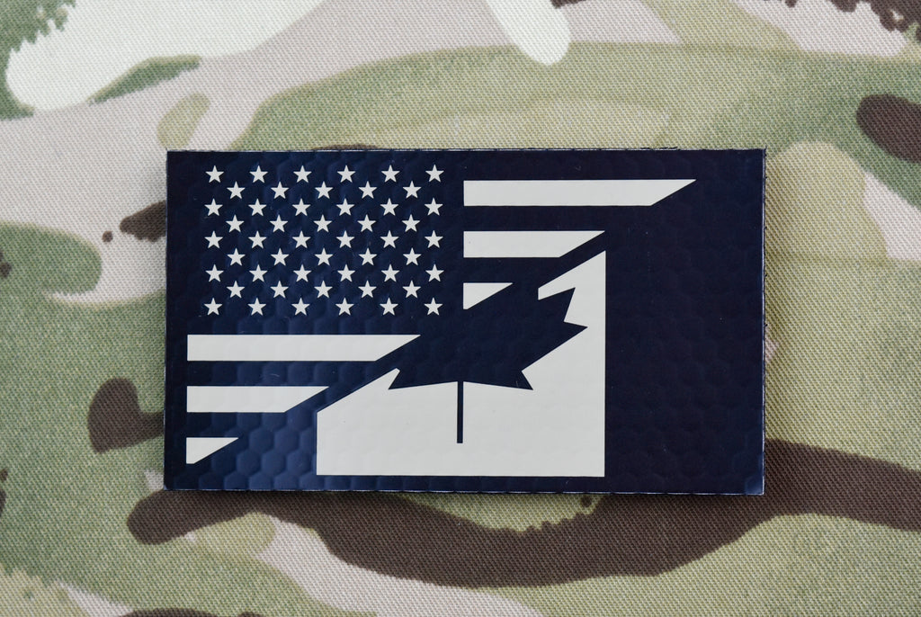 Infrared US/Canada Friendship Flag Patch