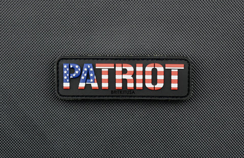 USA Blackout Thin Blue Line Flag PVC Morale Patch – Patriot Police America (Punisher Style)