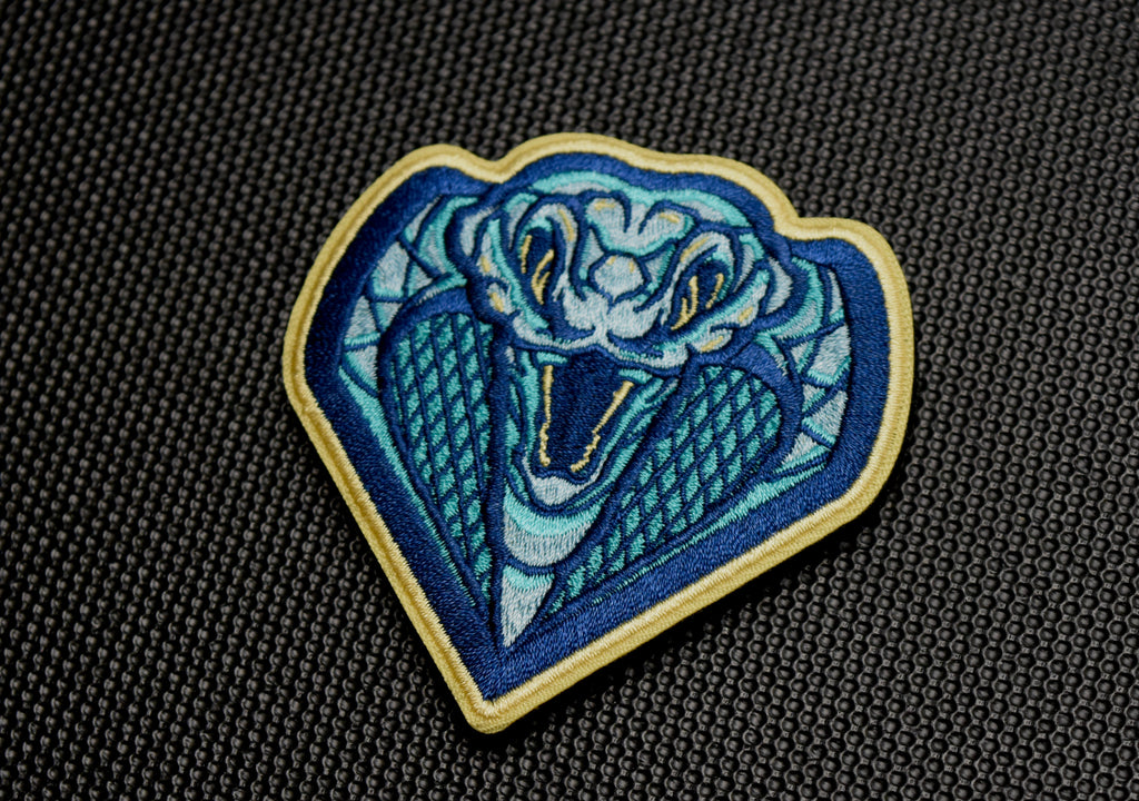 Premium Embroidered Cobra Head Morale Patch