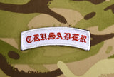 CRUSADER Tab Patch - Red & White