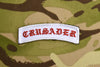 CRUSADER Tab Patch - Red & White