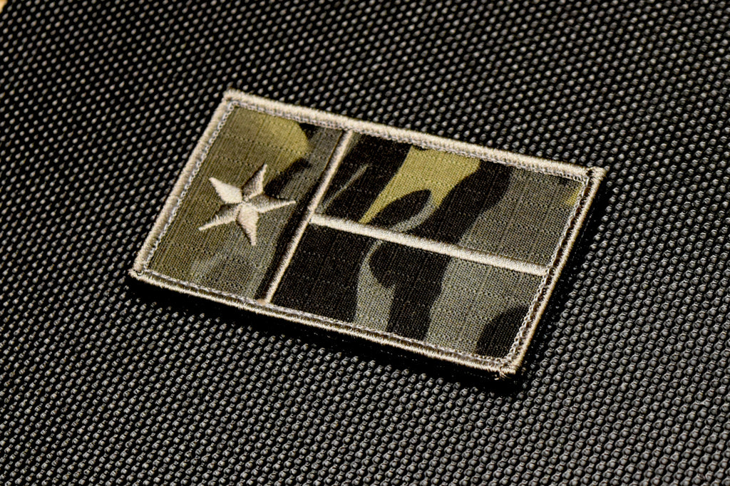 Multicam Black Texas State Flag Patch
