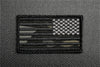 Multicam Black US Flag Embroidered Patch Set