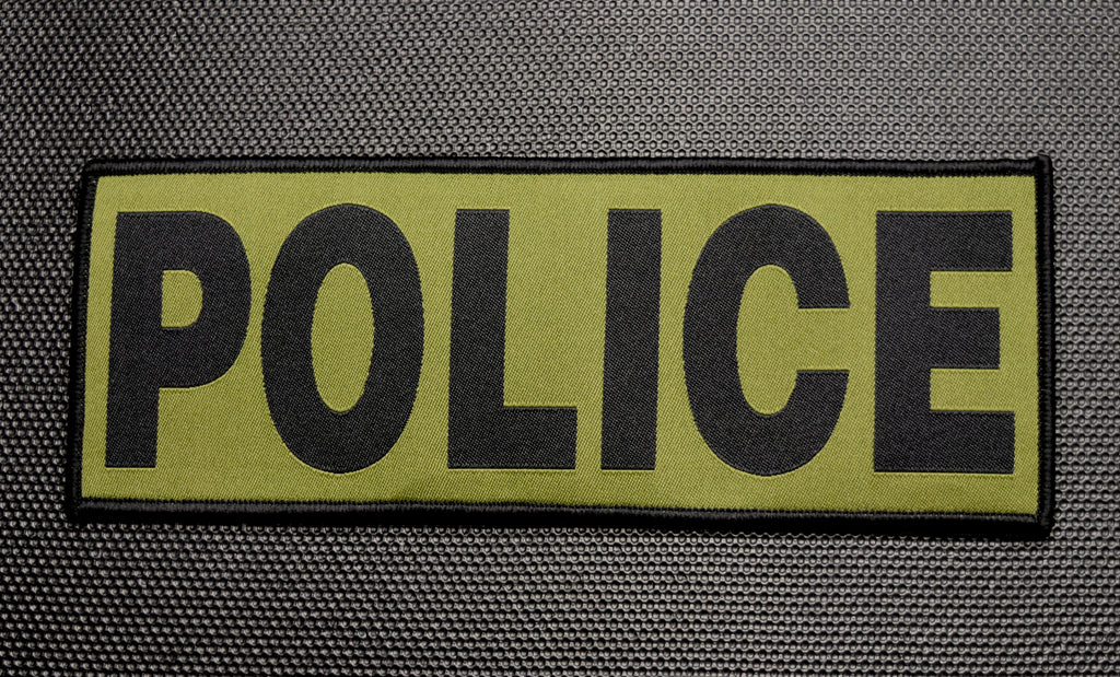Woven POLICE Patch Set - OD& Black