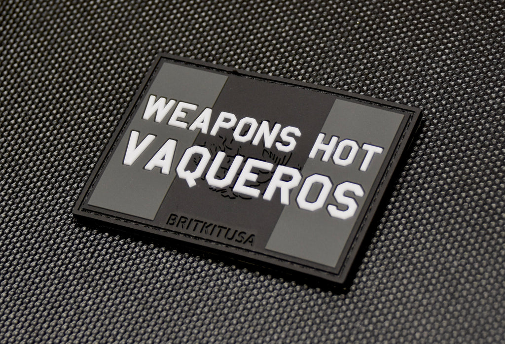 WEAPONS HOT VAQUEROS 3D PVC GITD Morale Patch