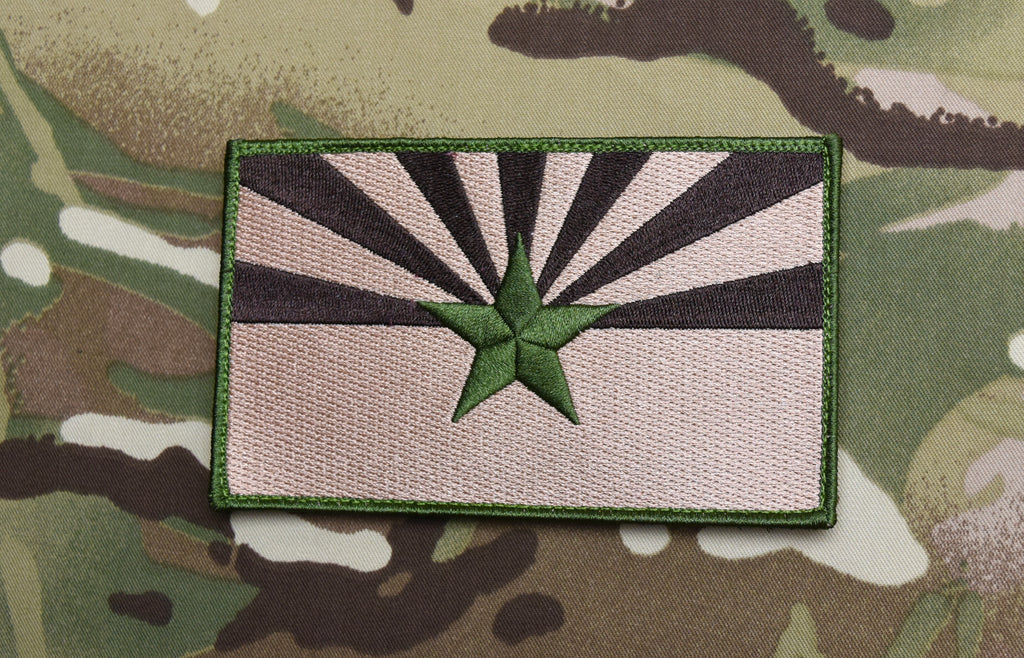Subdued Large 3"x5" Arizona State Flag Morale Patch