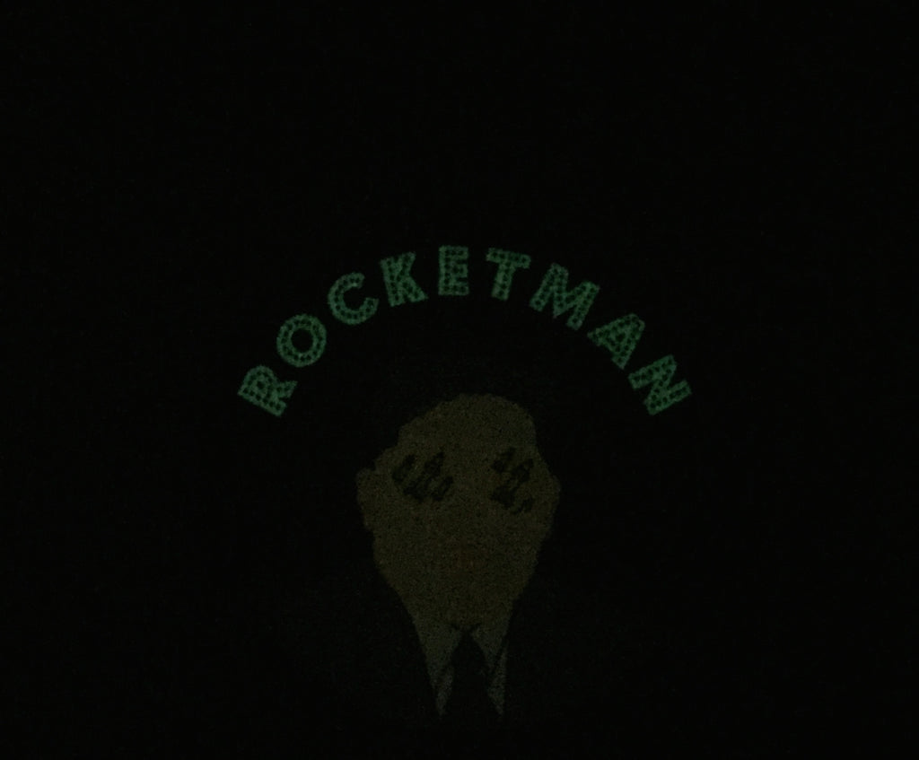 Little Rocketman GITD Woven Morale Patch