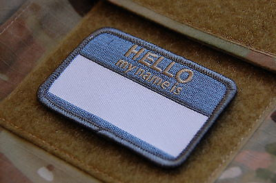 HELLO MY NAMES IS...  Morale Patch - ACU