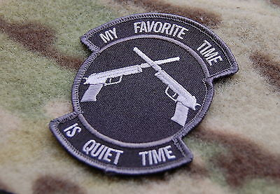 MY FAVORITE TIME IS QUIET TIME Morale PATCH